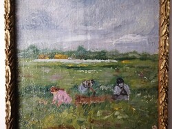 GYŐZŐ SZŐKE /1899-1974/ SZEGEDI PAINTING ARTIST'S OIL PAINTING