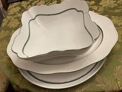 Rare, Large Herendi Porcelain Serving Set (3-piece)