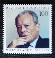 N1706 / Németország 1993 Willy Brandt politikus bélyeg postatiszta