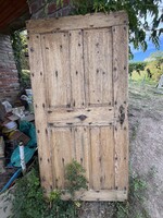 Antique Door with Beautiful Hand Forged Ironwork, Folk, Farmhouse Style