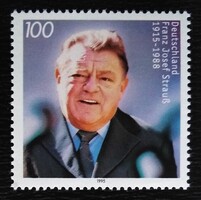 N1818 / Németország 1995 Franz Josef Strauss, politikus bélyeg postatiszta