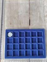 Coin holder coin storage tray in 6x4 division with transparent lid - smaller type, new