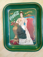Coca-Cola Metal Advertising Tray in Vintage Style
