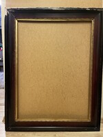 Antik flóderes biedermeier képkeret (73,5x93,5 cm) l, gyöngysorral, restaurálásra