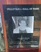 Gabi Kotsis – Volleyball Hall of Fame 2010 commemorative plaque