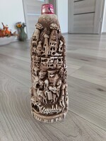 Rare Cappadocia (Kappadókia) embossed Turkish wine bottle - UNOPENED