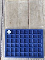 Coin holder coin storage tray in 8x6 division with transparent lid - smaller type, new