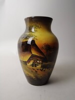 Schramberg Hand-Painted Portrait Porcelain Vase