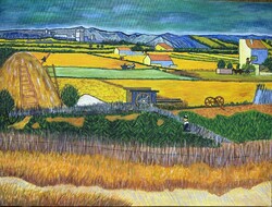 Vincent Van Gogh Painting Replica. Hand-painted with acrylics. Double varnished.