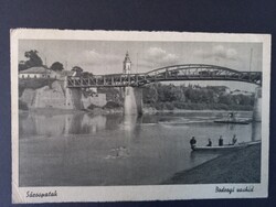 Régi képeslap Sárospatak Bodrogi Vashíd 1944 Sárospataki ref. főiskola könyvkereskedésének kiadása