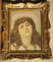 (K)  E. Ginsel (1900 körül) : Női portré