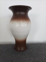 Brown-beige ceramic vase