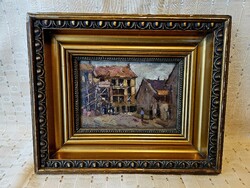 Cs. Farkas Lőrinc Báv os auction painting