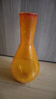 Karcagi Glass Vase in Orange