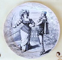 Creil et Montereau French porcelain faience plate