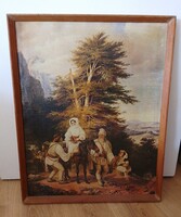 Barabás Miklós: Marketgoing Romanian Family Painting