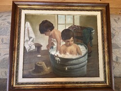 Swimming children painting for sale