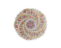 V. Szbs Auction: Pre-1900, Family Seal Zsolnay Decorative Plate