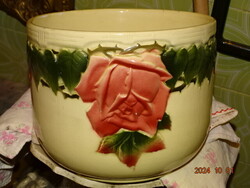 Antique Majolica Flower Pot from Körmöcbánya around 1900