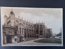 Régi képeslap  Windsor Castle – Szent György-kápolna, Anglia 1950