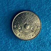 Olaszország - Italy - 200 lire - 1994 coin - UNC