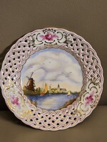 Herendi Scenic Pierced Plate Rare