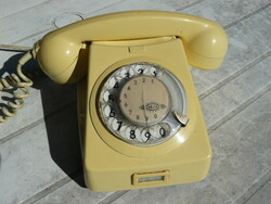 Old, Retro Wired Rotary Phone, Beige No.1