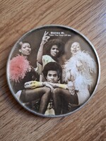 Retro fémkeretes zsebtükör - Boney M.  Take The  Heat Off Me