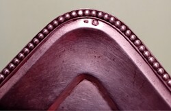 Hollóházi silver tray PARALLELOGRAM shape