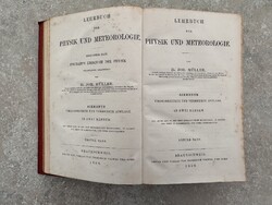 Johann Müller: Lehrbuch der Physik und Meteorologie – physics and meteorology, 1868 – richly illustrated