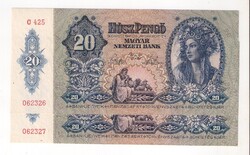 1941. 20 pengő 2x S.K. UNC!