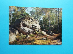 Képeslap (60) - Franciaország - Fontainebleau-i erdő-részlet 1970-es évek - (Lö Béka :) )