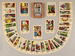 Old Retro Vintage 6-Language Piatnik Biedermeier Gypsy Card Deck Fortune Telling Card Game