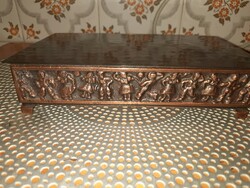 19*11*4 cm Lignifer iparművészeti réz vagy bronz doboz