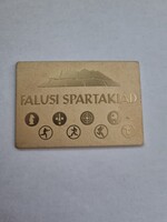 FALUSI SPARTAKIÁD aluminum plaque