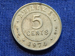 Belize 5 Cents 1974