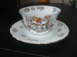 Régi jézuskás porcelán csésze