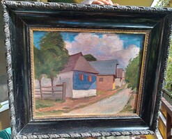 Alfréd Maczalik: Transylvanian Street Scene