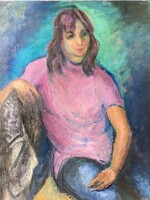 Margit Gráber (1895 - 1993). Nóra 1982, no frame.