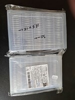Plastic coin capsule holder never used