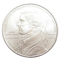 USA,1 dollar 2005 P - John Marshall főbíró UNC ezüst 26.73g900