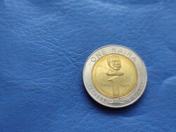 NIGÉRIA 1 NAIRA / ONE NAIRA 2006 BIMETÁL UNC ! RITKA!