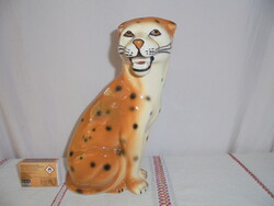 Porcelain Cheetah, Leopard Nip, Figurine - Large Size