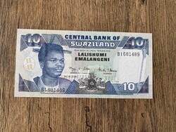 Szváziföld 10 Emalangeni 2006 UNC