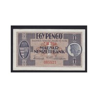 Magyarország,1 pengő 1938 - Csillagos aUNC+