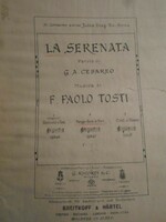 Tosti: La serenata, ének + zongora, antik kotta