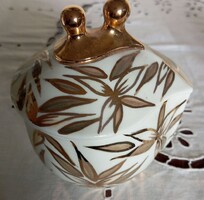 Zsuzsa Ujj Hand-Painted Gold-Leaf Porcelain Bonbonnière