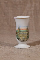 Aquincum porcelán váza Pécs székesegyház ábrázolással Magyarország
