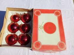 Règi retro karácsonyfadísz eredeti dobozában Okrasa Cadra