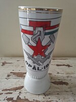 Ritka katonai emlékváza az OPÁL-71 hadgyakorlat emlékére (Alföldi Porcelán, 1971)